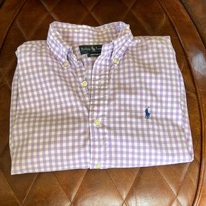 Polo by Ralph Lauren Lavender Gingham Button Down Shirt